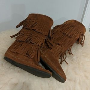 Minnetonka Fringe Boots